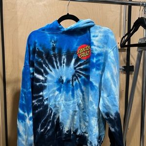Santa cruz tie dye hoodie